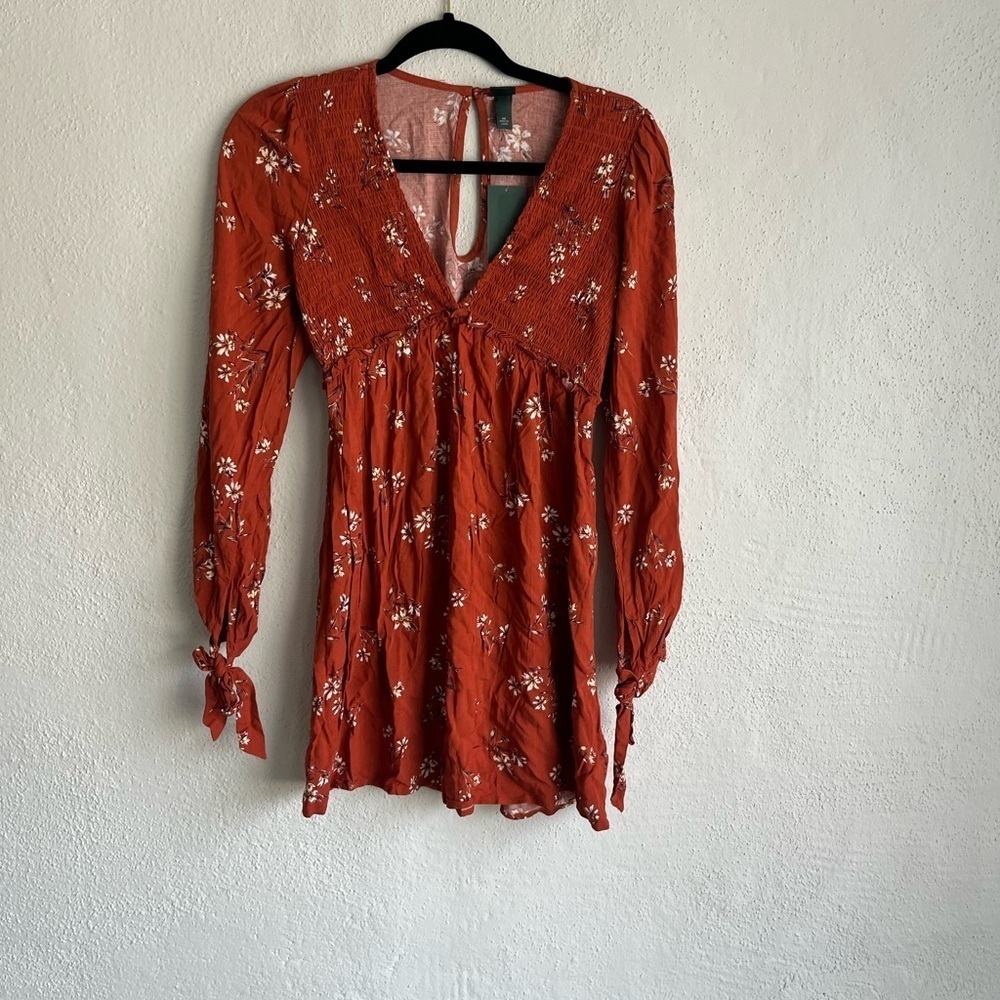 Women’s Wild Fable Floral Print Mini Dress, Size XS